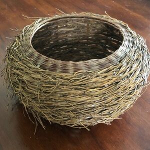 Rustic Vintage Birds Nest Basket